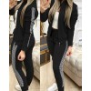 Two Piece Set Outfits Women Tracksuit Zipper Top Pants Casual Sport Suit 2 Piece Set