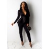 New Women Tracksuit Full Sleeve Ruffles Blazers Pants Two Piece Set Office Lady Outfits 