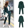 Women Business Interview Suit Set Uniform Smil Blazer Pencil Pant Office Lady suit