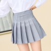 Plaid Women Skirt High Waist Stitching Pleated Skirts Cute Girls Mini Skirt