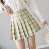 Women Skirts New Korean High Waist Plaid Mini Skirt School Girls Cute Pleated Skirt 