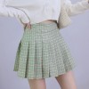 Women Skirts New Korean High Waist Plaid Mini Skirt School Girls Cute Pleated Skirt 