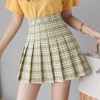 Women Skirts New Korean High Waist Plaid Mini Skirt School Girls Cute Pleated Skirt 