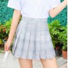 Women Pleat Skirt Preppy Style Plaid Skirts Mini Cute Uniforms Jupe Kawaii Skirt Saia Faldas