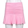 Woman High Waist Mini Skirt Trendy Y2K Beachwear Accessory Skirts Pleated Skirts 