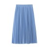 New Women's High Waist Pleated Solid Color Half Length Elastic Skirt 