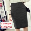 Women Office Skirt Warm Knitted Pencil Skirts  High Waist Elegant Long Skirt