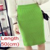 Women Office Skirt Warm Knitted Pencil Skirts  High Waist Elegant Long Skirt
