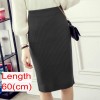 Women Office Skirt Warm Knitted Pencil Skirts  High Waist Elegant Long Skirt