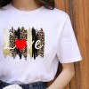 Lips Leopard Graphic T Shirt Tops Base O-neckBlack Tees Kiss Leopard Lip Funny Tshirt