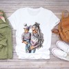  Cartoon Super Momlife Print Lady T-shirts T Shirt Womens Graphic T-Shirt