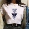 Geometry Printed T Shirt Women Graphic T-shirt Cute Short Sleeve Animal Tshirt 