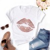 Women Plus Size Tops Graphic Tees Lips Kawaii T-shirt Clothes Girl Mouse T Shirt 