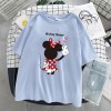 Disney Cartoon Mickey Tshirt Tops Oversized Women T-shirts Hip Hop Streetwear