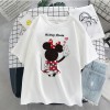 Disney Cartoon Mickey Tshirt Tops Oversized Women T-shirts Hip Hop Streetwear