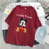 Disney Cartoon Mickey Tshirt Tops Oversized Women T-shirts Hip Hop Streetwear