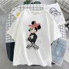 Disney Cartoon Mickey Tshirt Tops Oversized Women T-shirts Hip Hop Streetwear