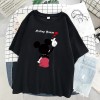 Disney Cartoon Mickey Tshirt Tops Oversized Women T-shirts Hip Hop Streetwear