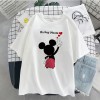 Disney Cartoon Mickey Tshirt Tops Oversized Women T-shirts Hip Hop Streetwear