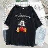 Disney Cartoon Mickey Tshirt Tops Oversized Women T-shirts Hip Hop Streetwear