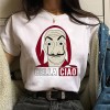 Money Heist Tees TV Series T Shirt Women T Short Sleeve House of Paper Funny Female T-Shirt 