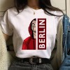 Money Heist Tees TV Series T Shirt Women T Short Sleeve House of Paper Funny Female T-Shirt 