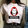 Money Heist Tees TV Series T Shirt Women T Short Sleeve House of Paper Funny Female T-Shirt 