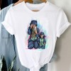 Women Striped Boys Cute Mom Crown Mother Clothes Graphic Tee T-Shirt