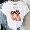 Women Striped Boys Cute Mom Crown Mother Clothes Graphic Tee T-Shirt