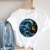 Women Printing Clothing Lady Short Sleeve Casual Cartoon  Clothes Print Tee Top 