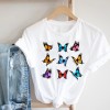 Women Printing Clothing Lady Short Sleeve Casual Cartoon  Clothes Print Tee Top 