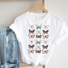 Women Printing Clothing Lady Short Sleeve Casual Cartoon  Clothes Print Tee Top 