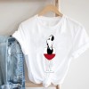 Women Printing Clothing Lady Short Sleeve Casual Cartoon  Clothes Print Tee Top 
