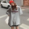 Casual Loose Basic Letter Printed All Match Oversize Wind Street Women Short T-shirts