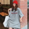 Casual Loose Basic Letter Printed All Match Oversize Wind Street Women Short T-shirts