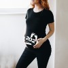 Baby Loading Printed Pregnant T Shirt Maternity Short Sleeve Shirt New Mom Tshirts