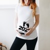 Baby Loading Printed Pregnant T Shirt Maternity Short Sleeve Shirt New Mom Tshirts