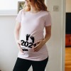 Baby Loading Printed Pregnant T Shirt Maternity Short Sleeve Shirt New Mom Tshirts