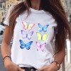 Women Graphic Star Printing Casual Aesthetic Tops Tees T-Shirt