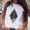 Women Graphic Star Printing Casual Aesthetic Tops Tees T-Shirt