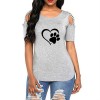 Tshirt Women Causal T-shirt Cotton Bear Paw Tees Woman Off Shoulder Tops Clothes