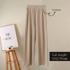 Soft Women Pants New High Waist Casual Slacks Pants Ice Silk Ankle-Length Long Trousers 