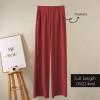 Soft Women Pants New High Waist Casual Slacks Pants Ice Silk Ankle-Length Long Trousers 