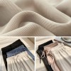 Soft Women Pants New High Waist Casual Slacks Pants Ice Silk Ankle-Length Long Trousers 