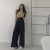 Spring Autumn Female Solid Wide Leg Pants  Ladies High Quality simple Casual Straight Pants