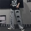 Pattern Hip Hop Wide Leg Pants Women Men Jogger Casual Oversize Pants