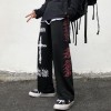 Pattern Hip Hop Wide Leg Pants Women Men Jogger Casual Oversize Pants