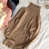 Thick Women Knitted Ribbed Pullover Sweater Long Sleeve Turtleneck Jumper 