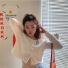Women Fashion Style O-neck Short Knitted Sweaters Sleeve Sun Protection Crop Top