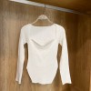 Square Collar Long Sleeve Woman Sweater Knitted Pullover Women Autumn Winter Tops